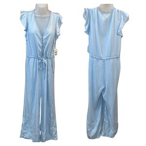 NWT Sanctuary Mica Ruffle Sleeve Jumpsuit - Catalina Wash